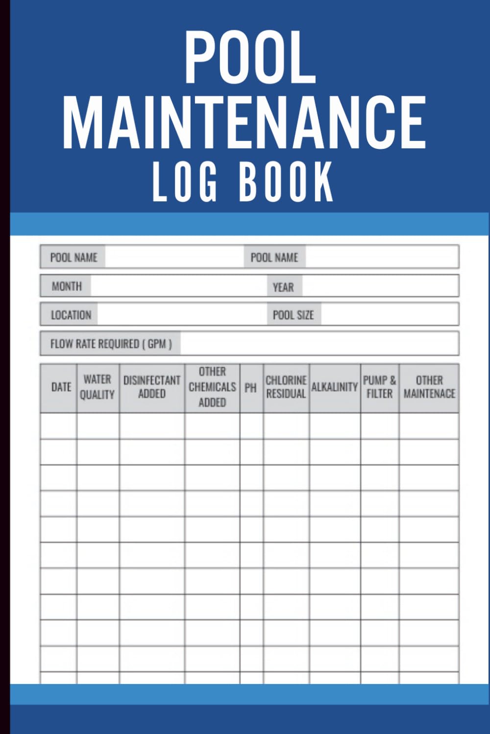 Pool Maintenance Log Book: Swimming Pool Care Tracker for Water Testing, Cleaning Schedule, and Chemical Balance Monitoring baixar o livro de graça