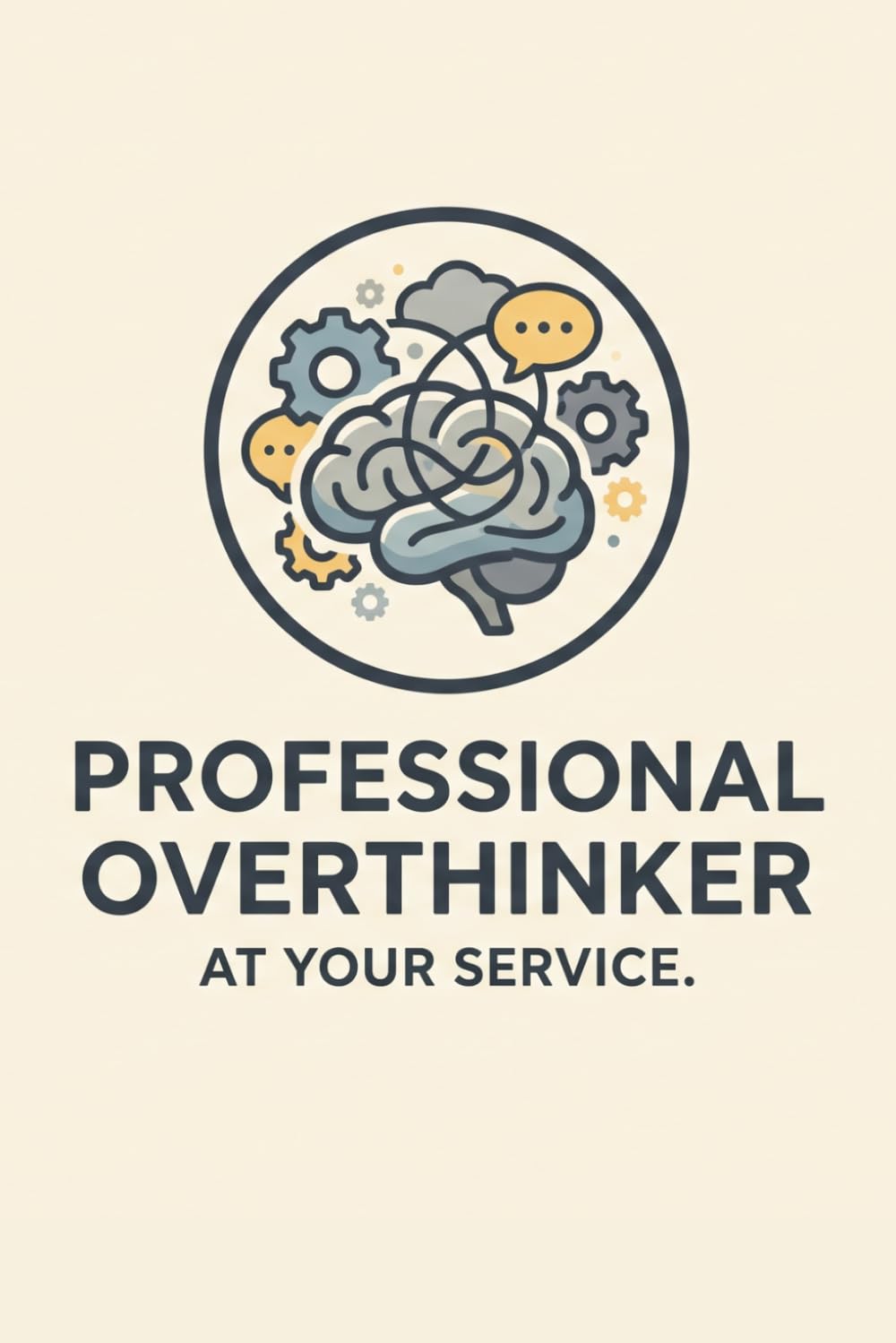 ler totalmente Professional Overthinker At Your Service: Motivational, inspirational notebook. Blank lined diary or journal.