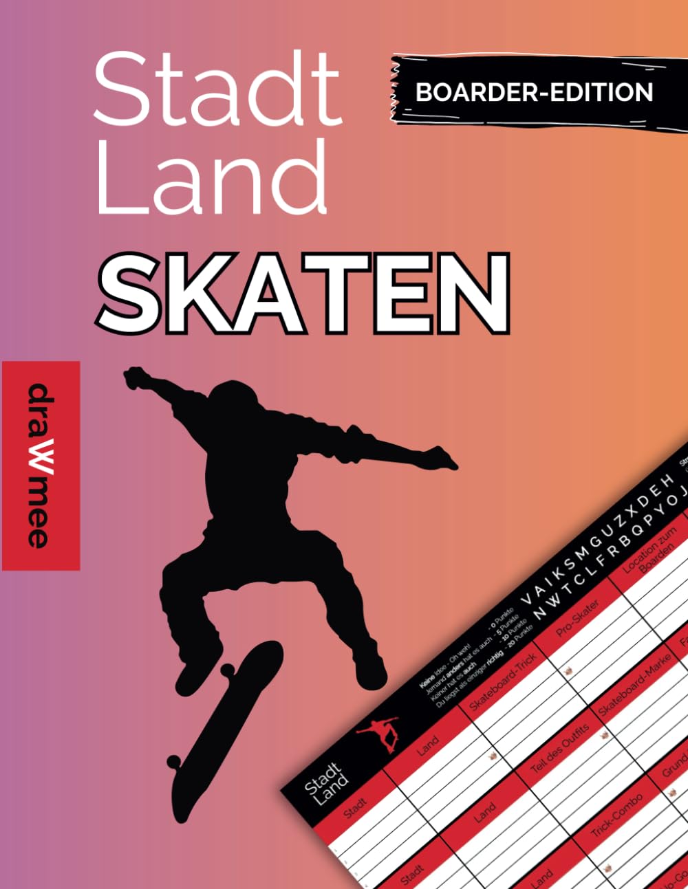 capítulo por capítulo baixar Stadt Land Skaten: Skateboard-Edition - Skater-Quiz & Geschenk für Boarder: Spielblock mit 35 Blatt Din-A4 (Seiten zum Ausschneiden) (German Edition)