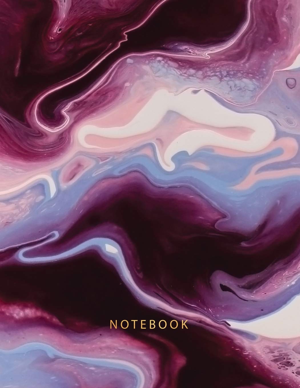 Notebook: Beautiful Red, Purple and Pink Marble with Gold Lettering 150 College-Ruled Lined Pages 8.5 X 11 baixar o livro de graça