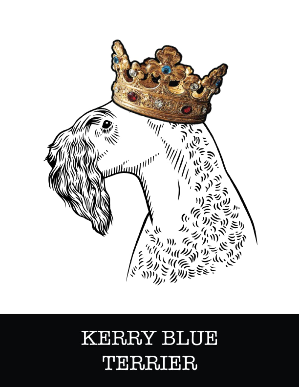 capítulo por capítulo baixar Kerry Blue Terrier: Kerry Blue Terrier King/Queen Wearing Crown 8.5 x 11 Notebook Journal, 200 lined pages