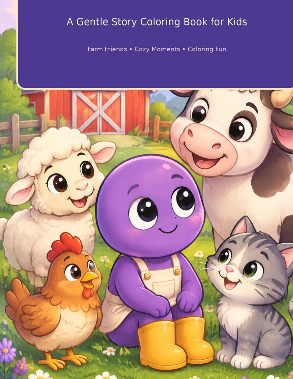 Violet's Quiet Farm: A Gentle Story Coloring Book for Kids baixar o livro de graça