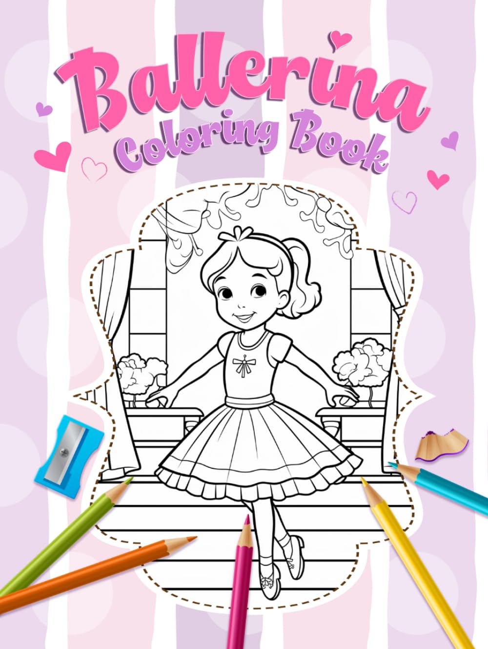 Ballerina Coloring Book: Cute and Simple Coloring Pages for Girls Aged 4-8 Who Love Dancing (Ballerina Bundle) baixar o livro de graça