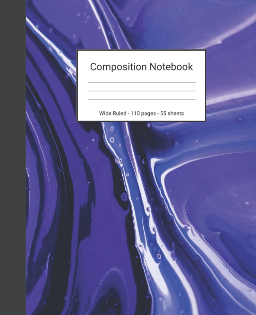 Composition Notebook: Wide Ruled Paper Notebook Journal - Blue Liquid Marble - Blank Wide Lined Workbook baixar o livro de graça