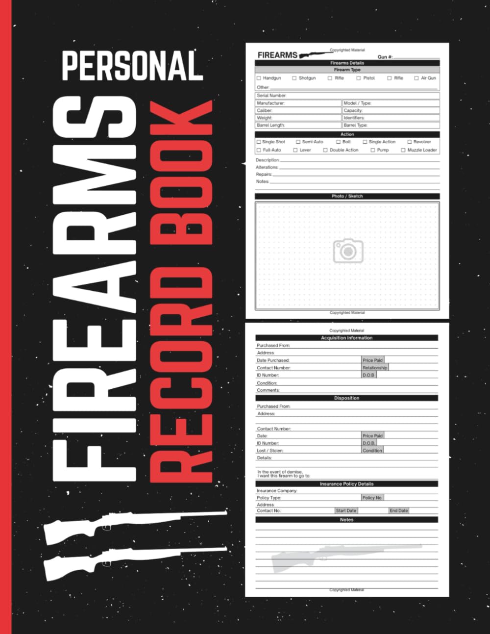 capítulo por capítulo baixar Personal Firearms Record Book: Firearm Record and Inventory Log | Track Gun Details, Acquisition and Disposition, Maintenance, Repairs, Collection History and More | 8.5" x 11" Inches, 110 pages
