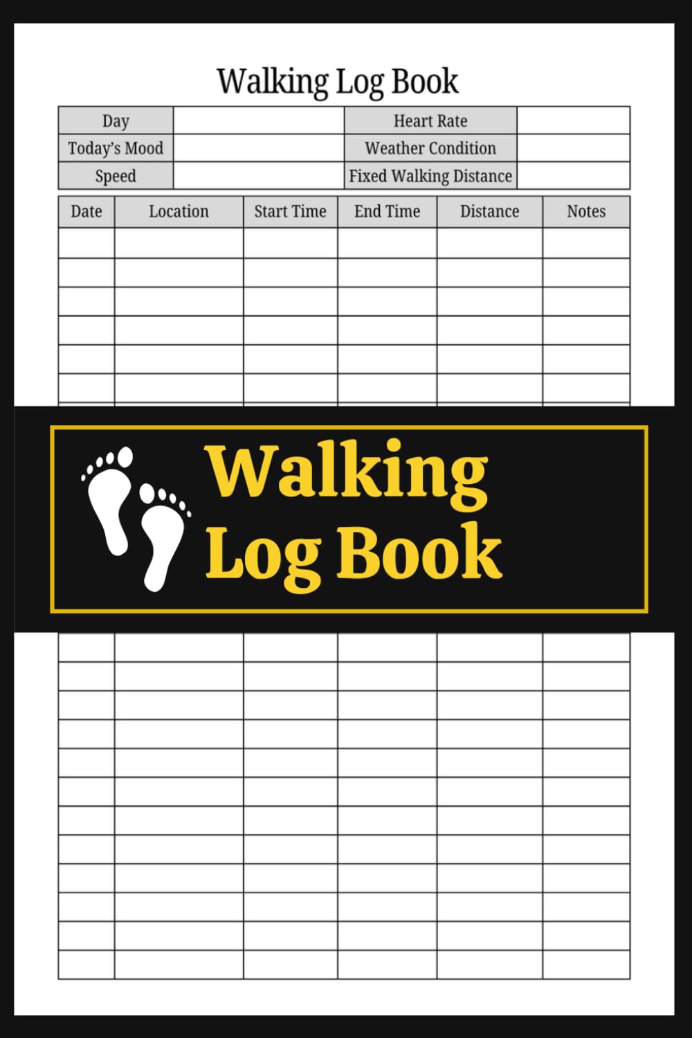 capítulo por capítulo baixar Walking Log Book (6 x 9 Inches): Walking Activity Tracker, Distance Record & Outdoor Exercise Journal