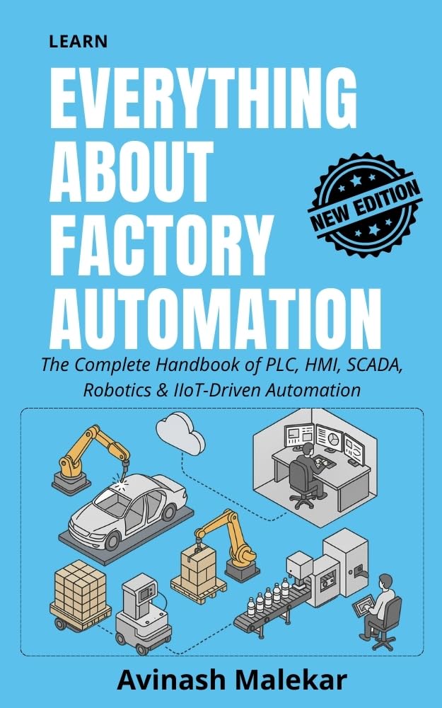 ler totalmente Learn everything about factory automation: The Complete Handbook of PLC, HMI, SCADA, Robotics & IIoT-Driven Automation (Industrial automation 1) (English Edition)