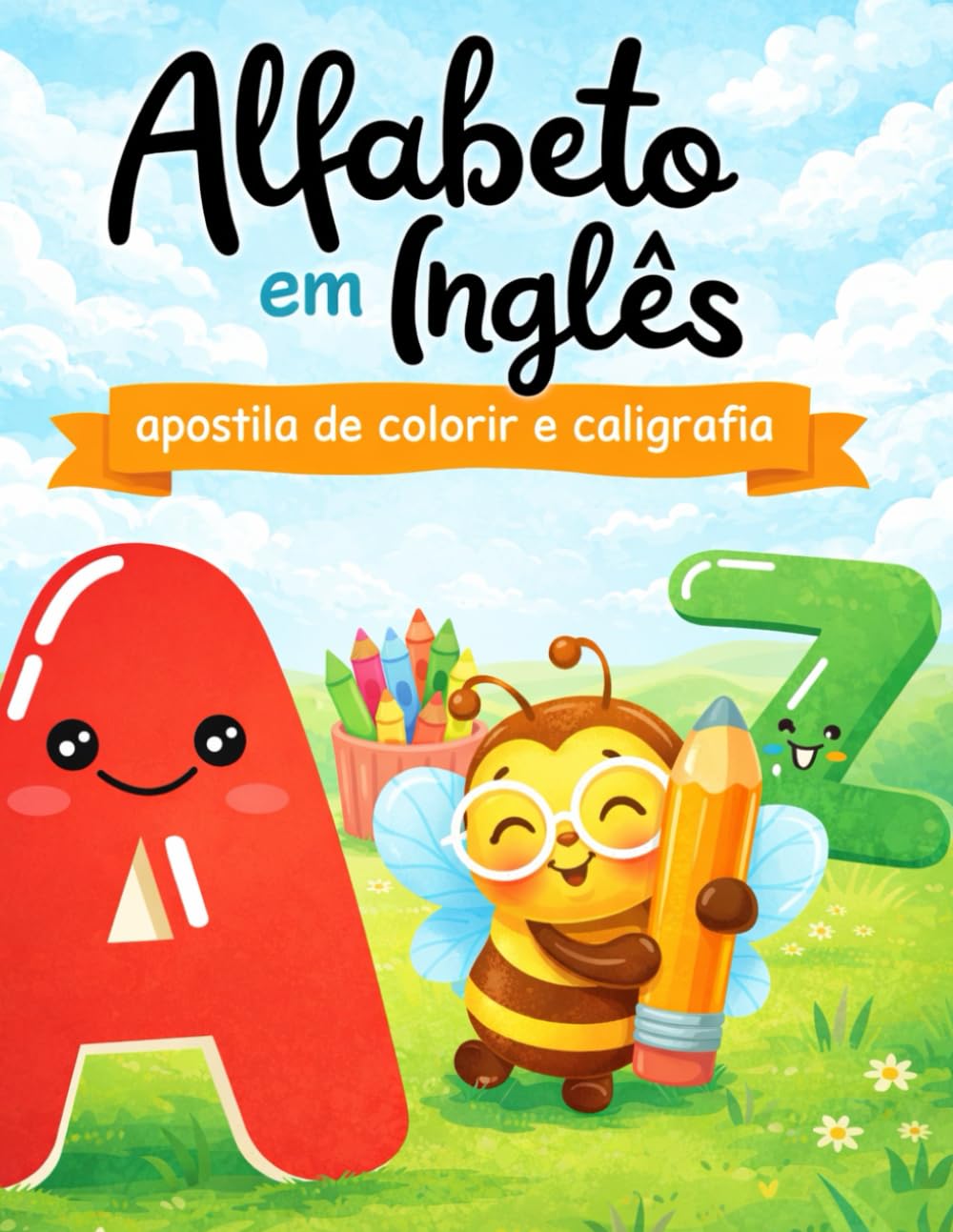 capítulo por capítulo baixar Alfabeto em Inglês: apostila de colorir e caligrafia (Portuguese Edition)