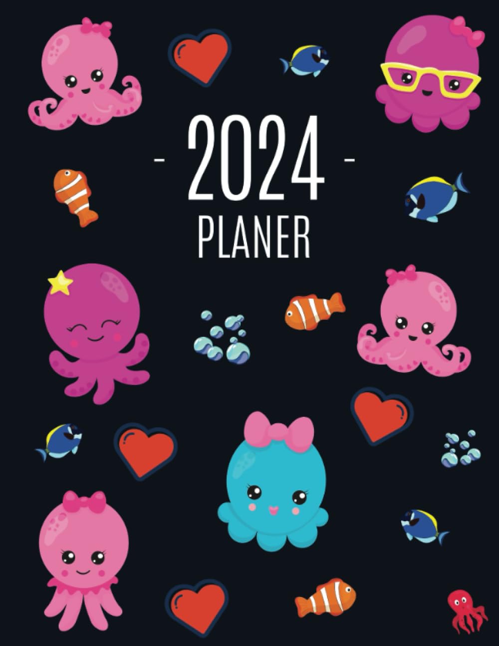 capítulo por capítulo baixar Oktopus Planer 2024: 12 Monate: Januar - Dezember 2024 Jahresplaner | Ideal für die Schule, Studium und das Büro | Wöchentlicher, Monatlicher und Jährlicher Planer Agenda (German Edition)
