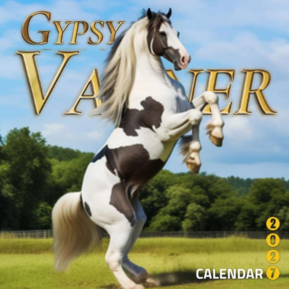 Gypsy Vanner 2027 Calendar - Majestic Cob Horses and Feathered Steeds: Twelve Month Equestrian Portrait Collection for Draft Breed Lovers and Riders baixar o livro de graça