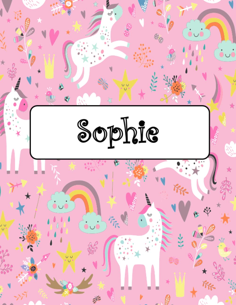 capítulo por capítulo baixar Sophie: Unicorn Notebook Personal Name Wide Lined Rule Paper | The Notebook For Writing Journal or Diary Women & Girls Gift for Birthday, For Student, Back to schoo | 160 Pages Size 8.5x11inch