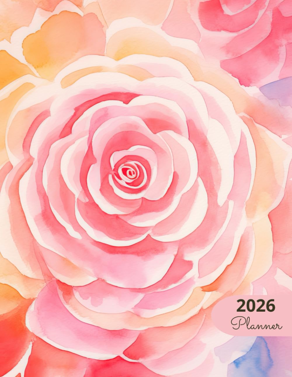 capítulo por capítulo baixar 2026 Planner: Designs Pink Rose Blossom: Stylish Weekly and Monthly Organization