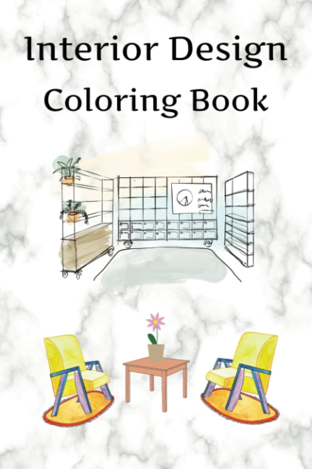 ler totalmente Interior Design: Coloring Book
