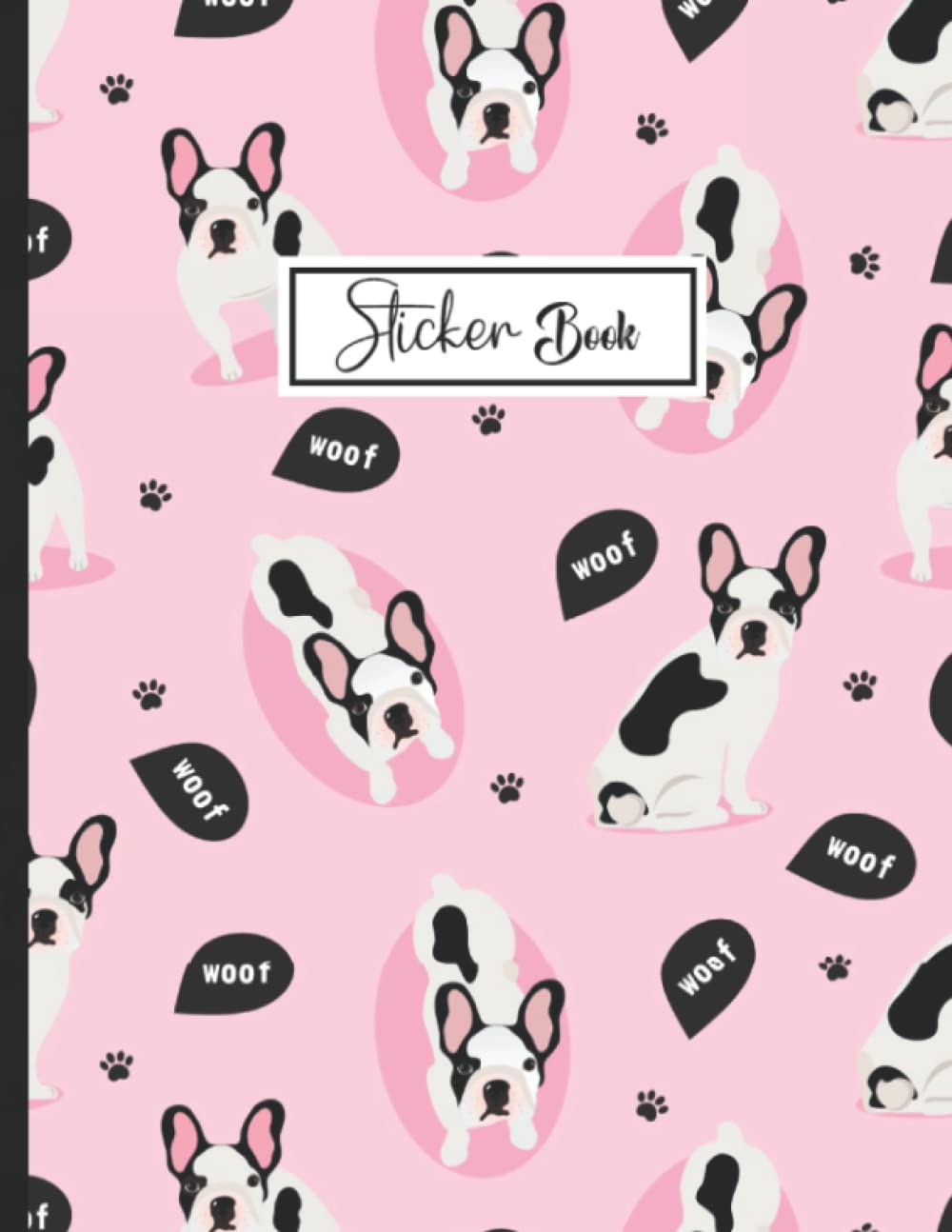 ler totalmente Sticker Book: Bulldog Theme Sticker Book Collecting Album Blank Notebook.