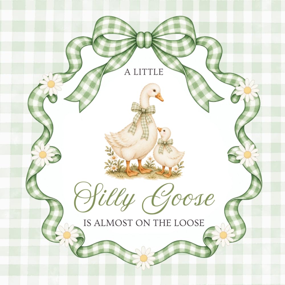 ler totalmente A Little Silly Goose Baby Shower Guest Book: Sign-In Keepsake with Wishes for Baby, Advice for Parents, Memories, Baby Predictions & Gift Log | Cute Goose Theme