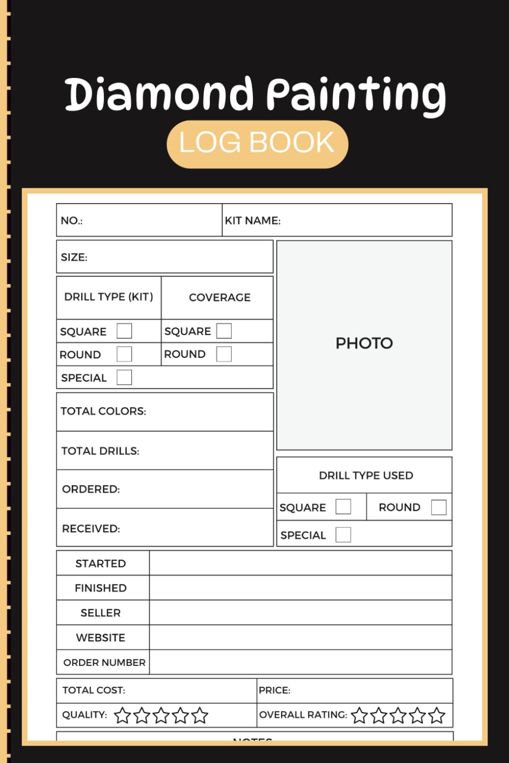 Diamond Painting Log Book: Track Project Details, Kit Information, Progress, Photos & Purchase Records for Diamond Painting Enthusiasts and Creative Hobbyists baixar livro de graça