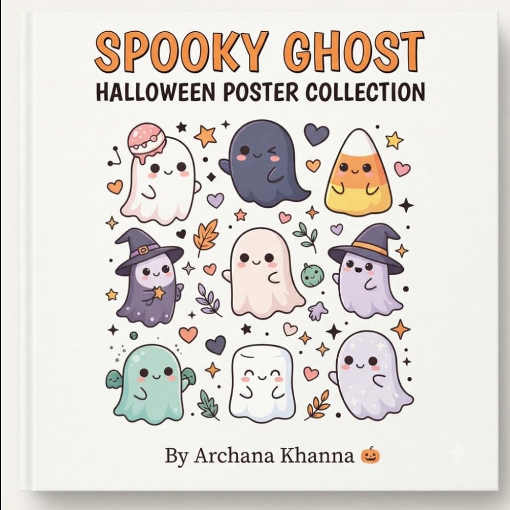 ler totalmente Spooky Ghost Halloween Poster Collection