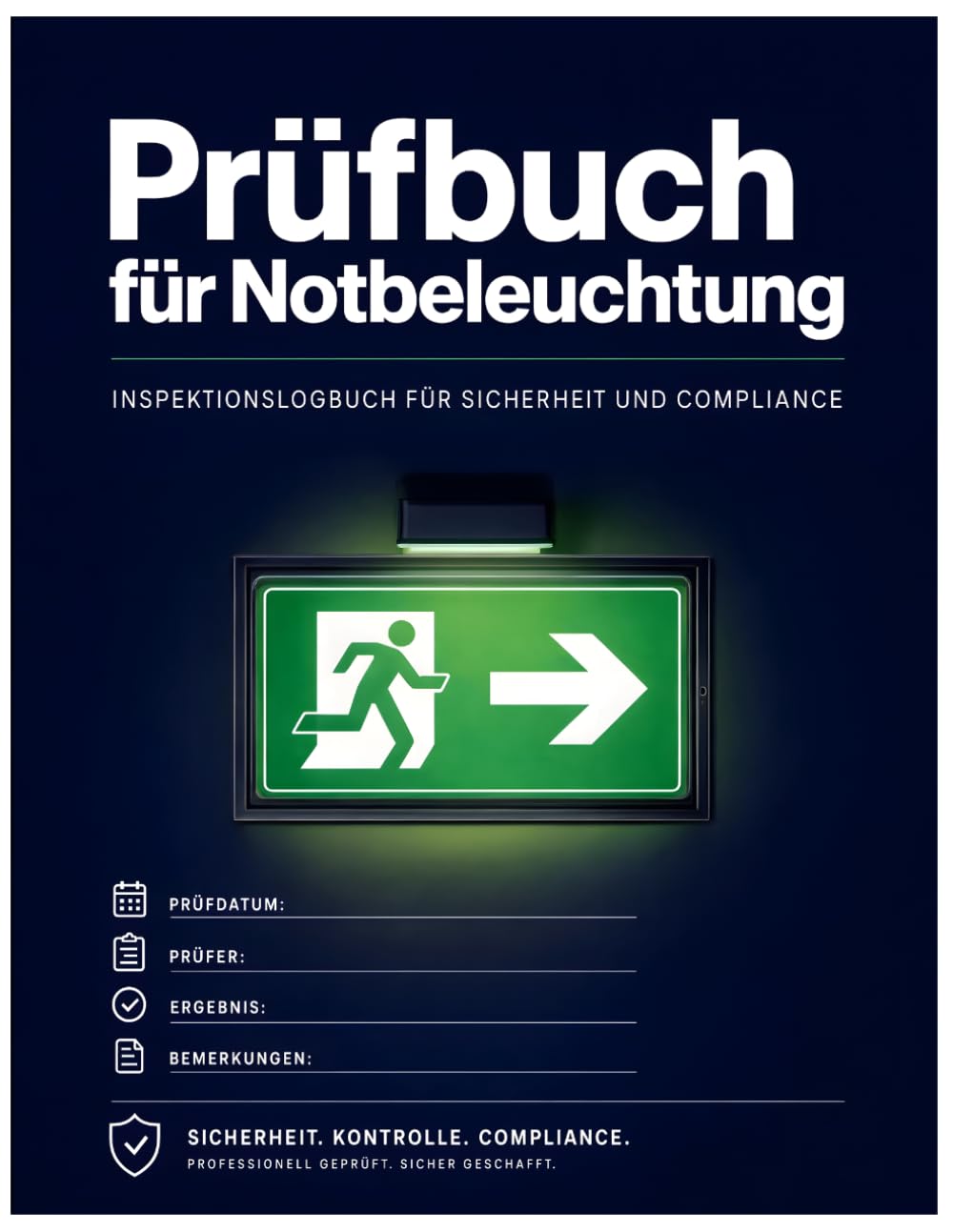 Prüfbuch für Notbeleuchtung: Sicherheitsbeleuchtung Testbuch und Wartungsjournal: Pflichtenheft für regelmäßige Funktionsprüfungen und Batterietests (German Edition) baixar livro de graça