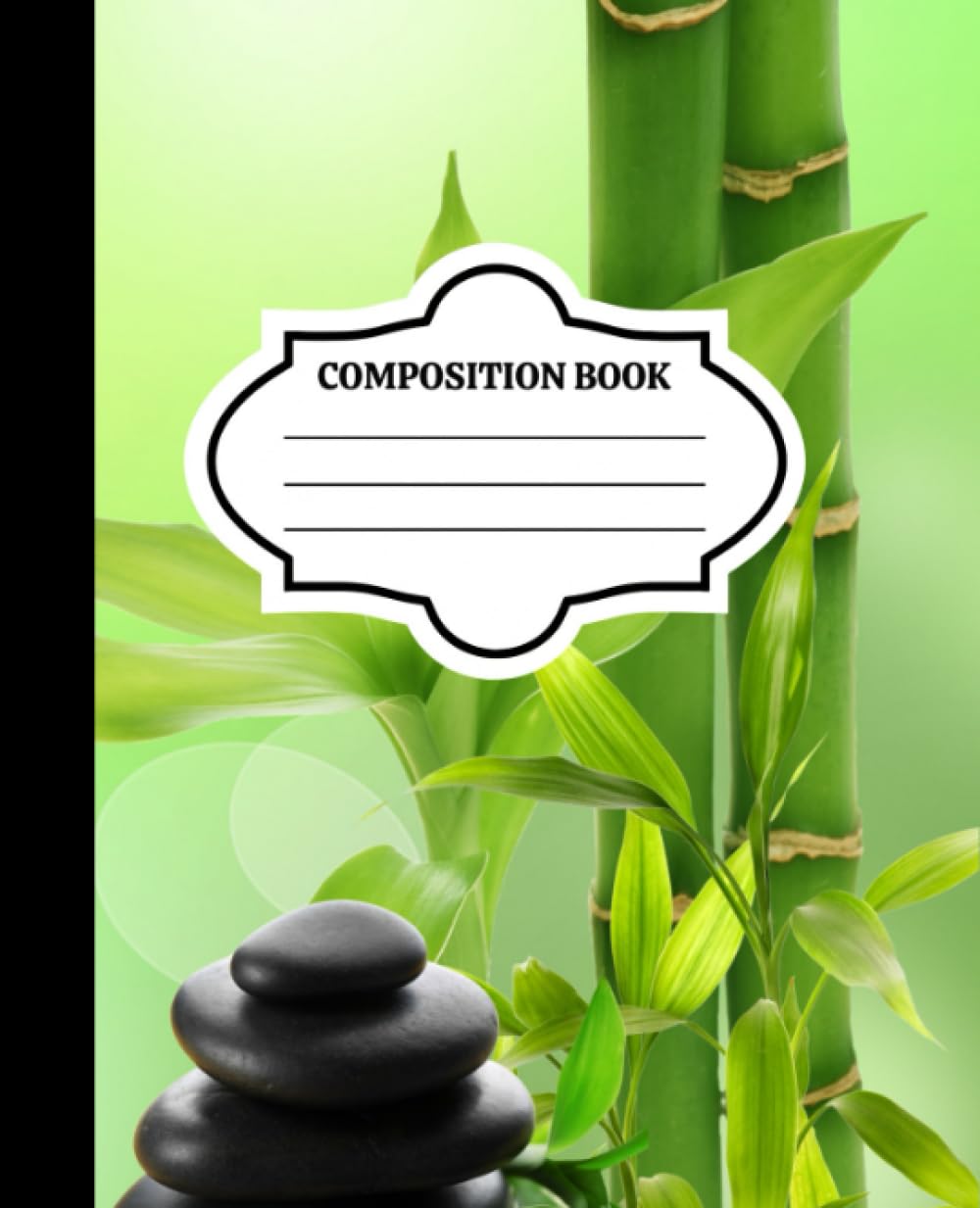 Composition Notebook: 120 Pages, College Rule Lined Zen Rocks/Bamboo Themed Cover & Back Design baixar livro de graça