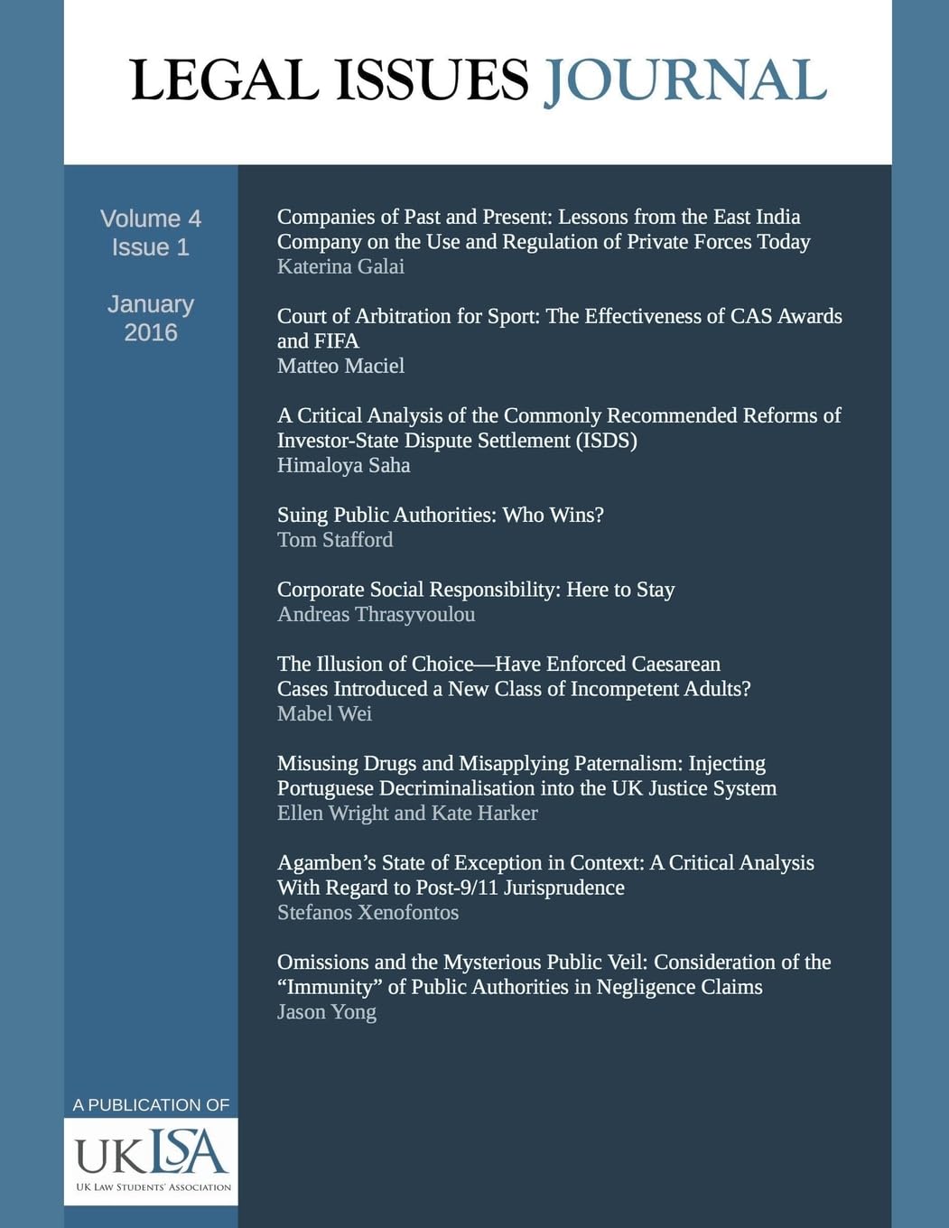 capítulo por capítulo baixar Legal Issues Journal 4(1): 2
