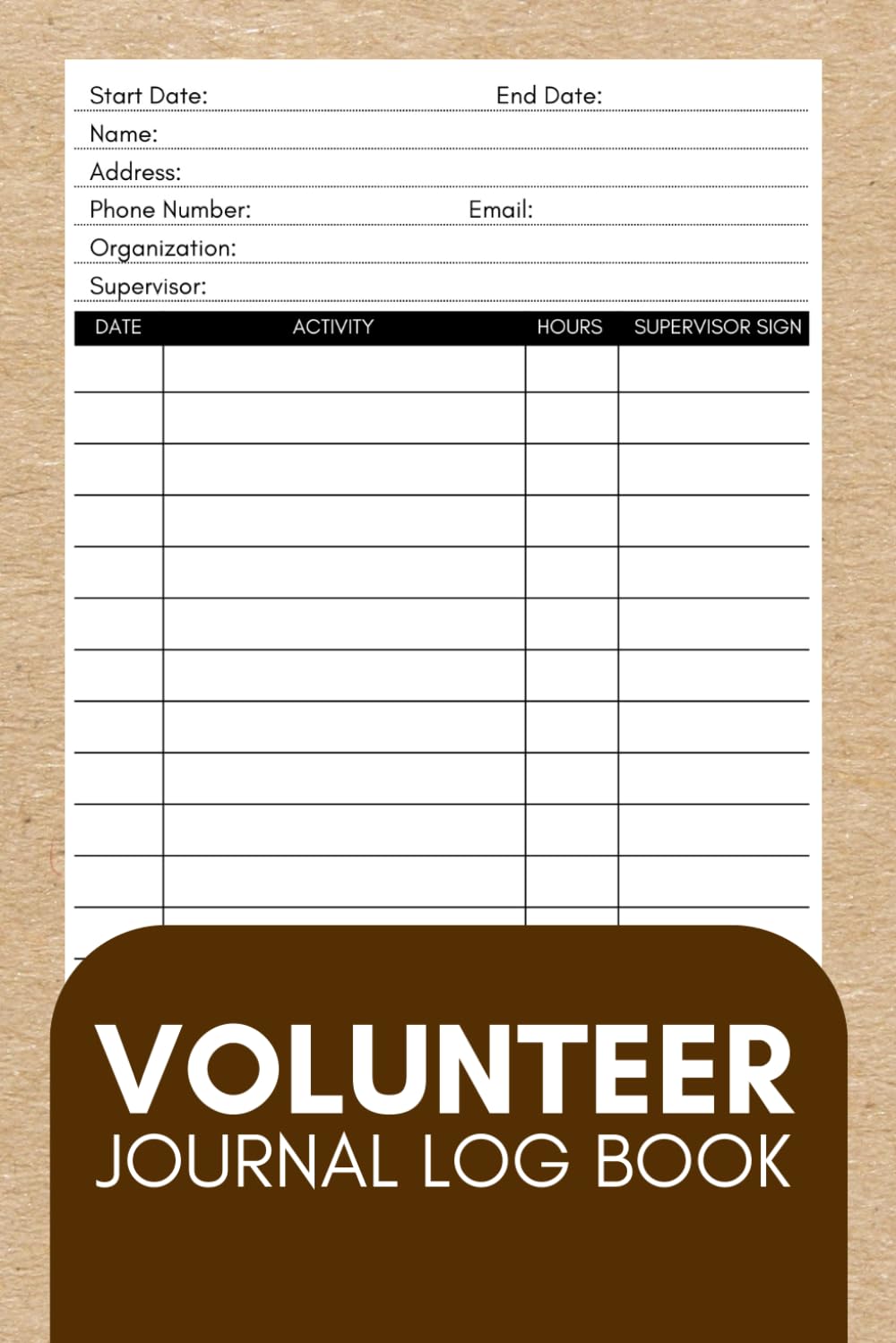 Volunteer Journal Log Book baixar o livro de graça