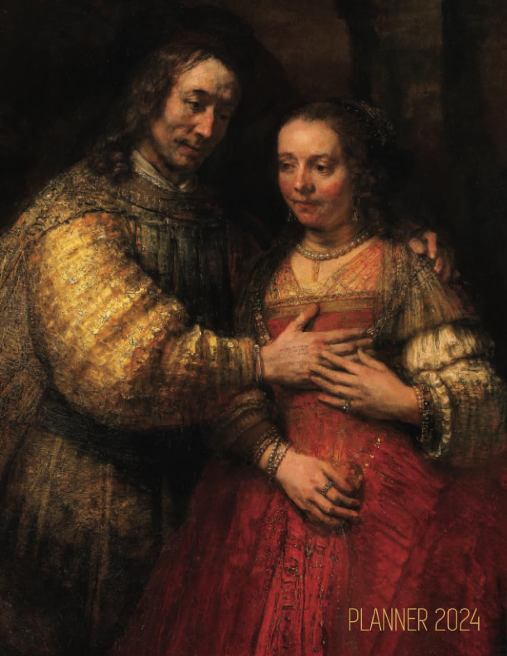 ler totalmente Rembrandt Art Planner 2024: The Jewish Bride Daily Organizer (12 Months) | Agenda With Dutch Master Painting