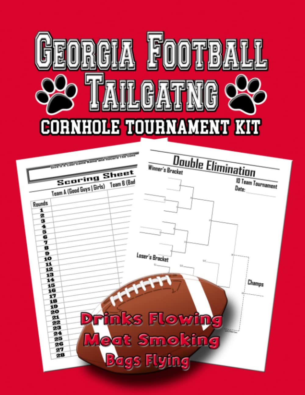 capítulo por capítulo baixar Georgia Football Tailgating Cornhole Tournament Kit: 60 Score Sheets and 60 Tournament Brackets (5 - 12 Teams)