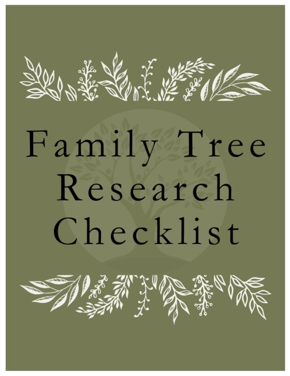 capítulo por capítulo baixar Family Tree Research Checklist