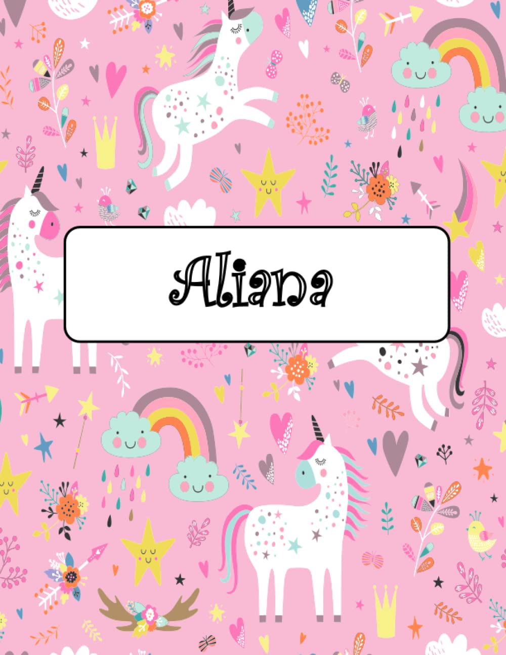 capítulo por capítulo baixar Aliana: Unicorn Notebook Personal Name Wide Lined Rule Paper | The Notebook For Writing Journal or Diary Women & Girls Gift for Birthday, For Student, Back to schoo | 160 Pages Size 8.5x11inch