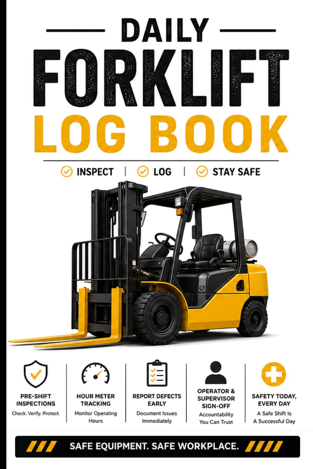 Forklift Log Book: Daily Forklift Inspection & Operator Checklist for Pre-Shift Safety Checks, Defects & Hour Meter Readings | 6 x 9 Inch | 110 Log Pages baixar o livro de graça