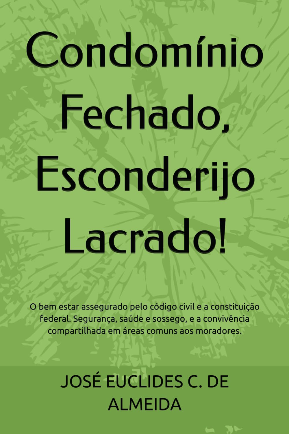 Condomínio Fechado, Esconderijo Lacrado!: O bem estar assegurado pelo código civil e a constituição federal. Segurança, saúde e sossego, e a... comuns aos moradores. (Portuguese Edition) baixar livro de graça