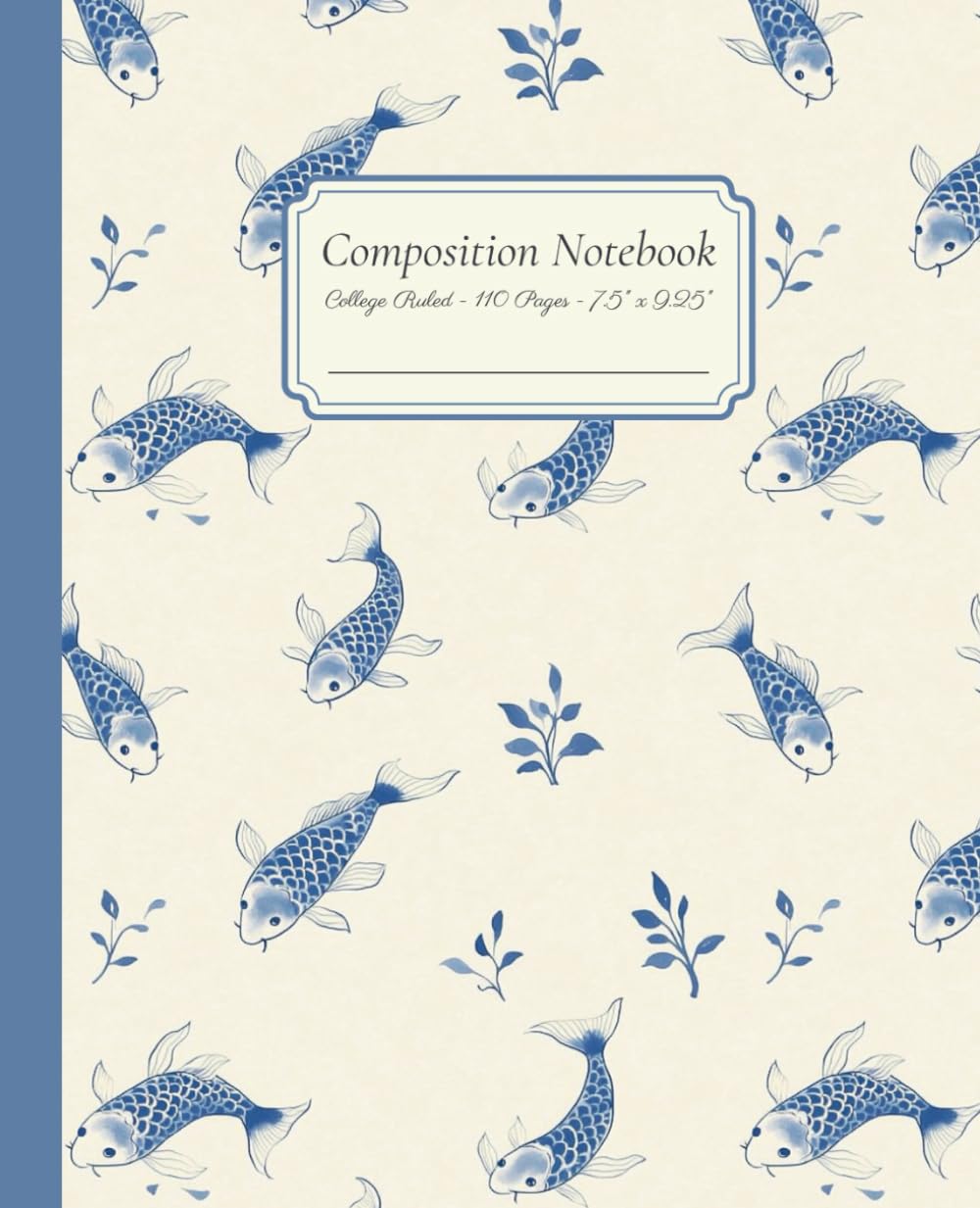 Composition Notebook College Ruled - 110 Pages - 7.5" x 9.25": Cottagecore Aesthetic with Japanese Koi Fish – Whimsical Watercolor Design for Journaling & Notes baixar livro de graça