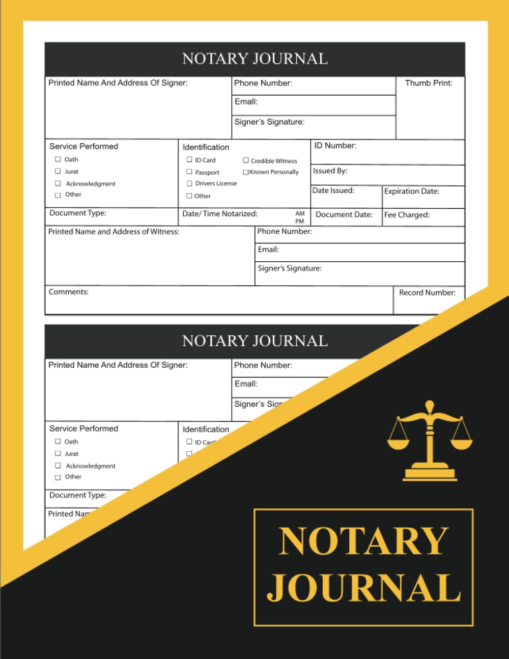 ler totalmente Notary Journal: Official Notary Public Journal Logbook with 200+ Entries for Recording Notarial Signing Agents | Keep Records Of Notarial Acts Detailed Information