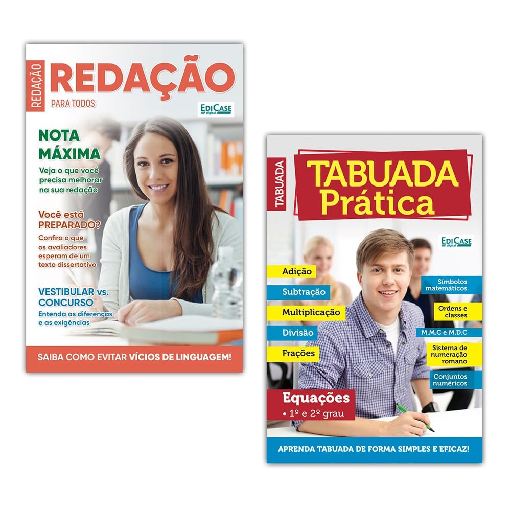 Kit Redação e Tabuada ed.01 - 72 págs.: Redação e Tabuada prática