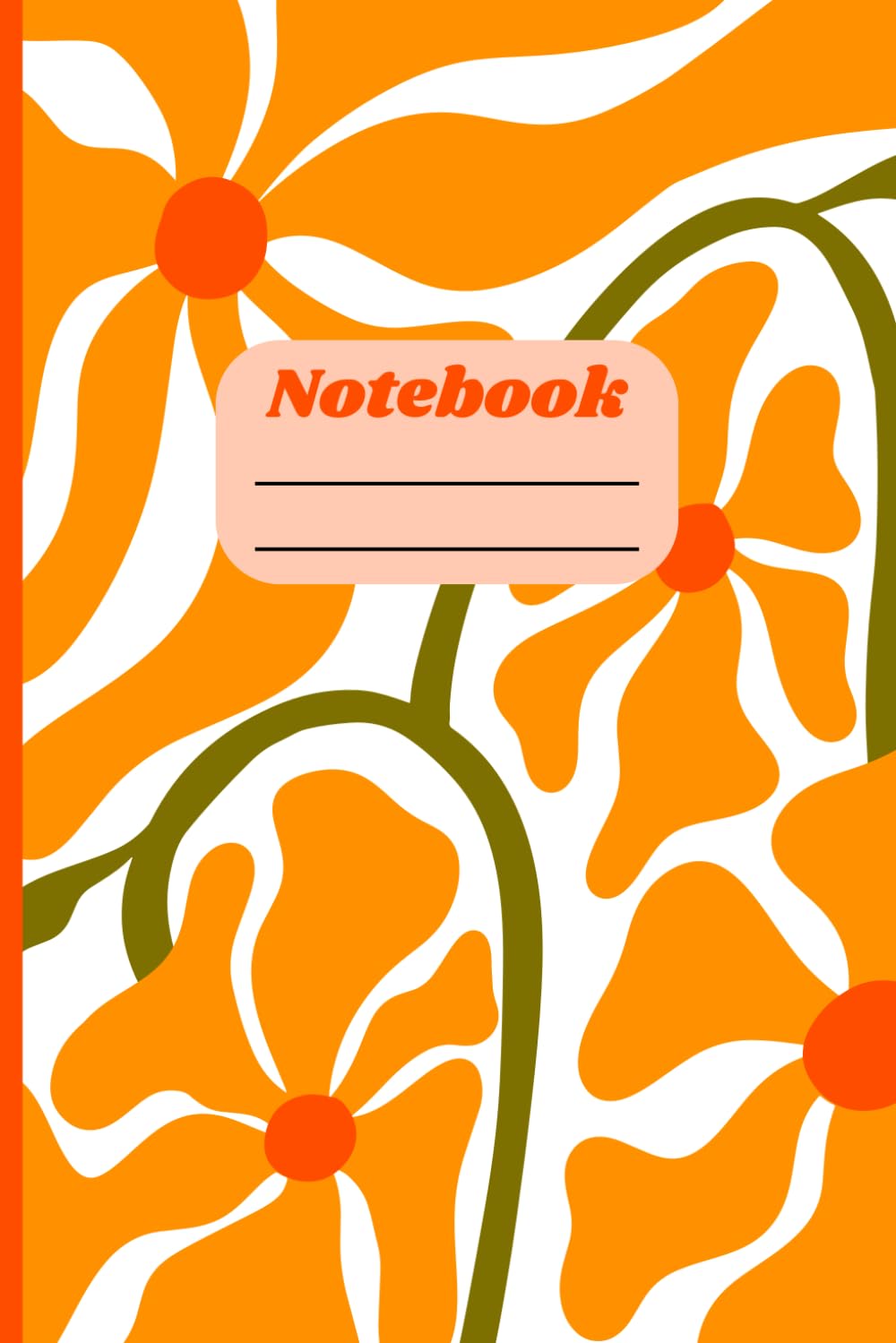 Three Ochre Flowers Pattern: Notebook baixar livro de graça