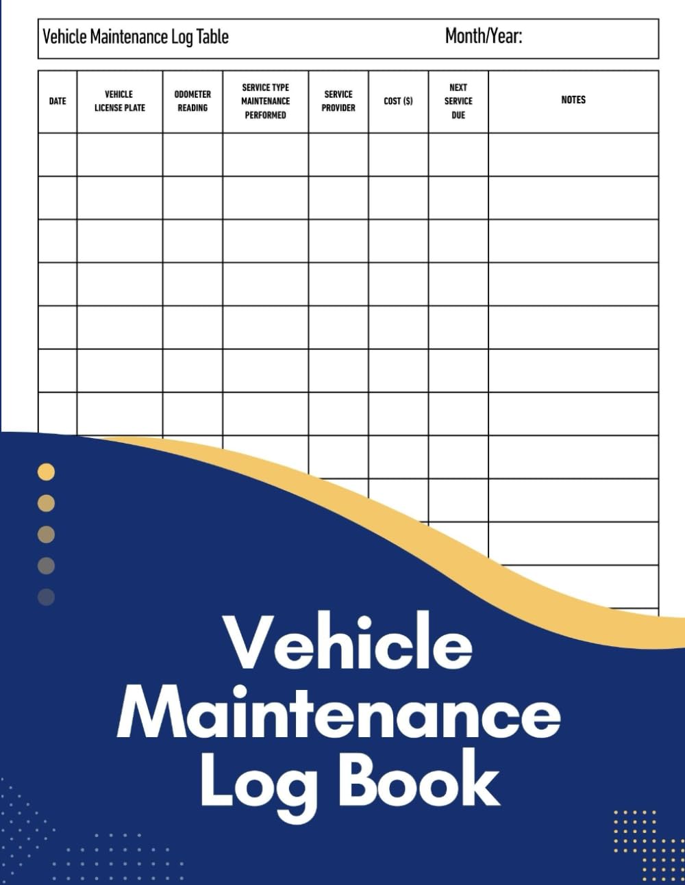 ler totalmente VEHICLE MAINTENANCE LOG BOOK: Car Service and Repair Journal for Mechanics, Drivers, and Fleet Managers