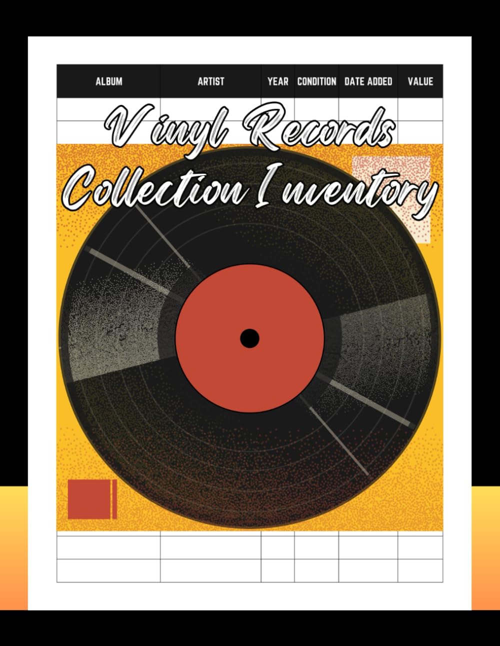 Vinyl Record Collection Inventory Logbook