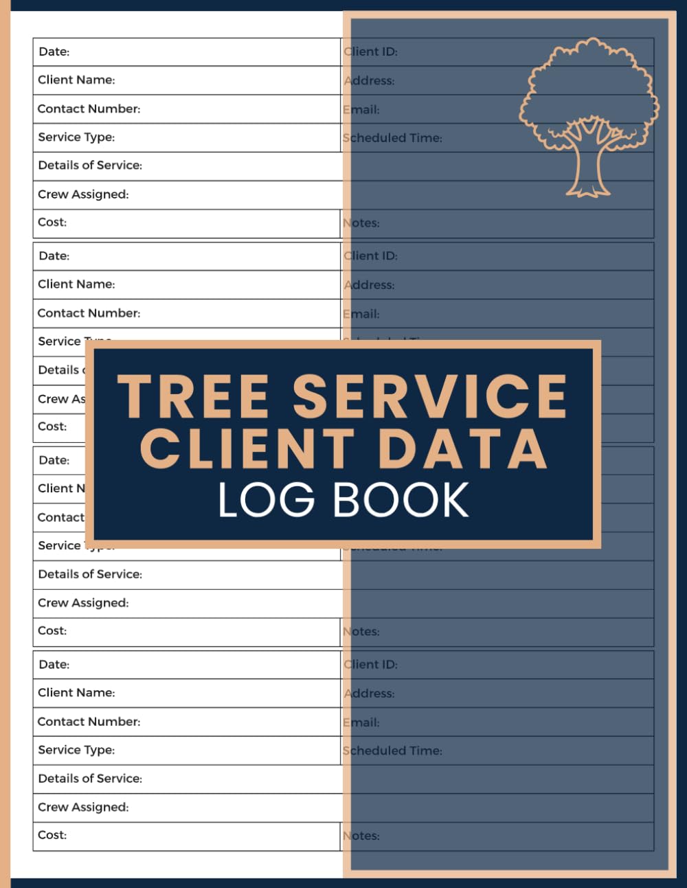 Tree Service Client Data Log Book: Service Job Tracker to Record Customer Details, Schedule Appointments, Document Work Orders, Assign Teams, and Track Project Costs baixar livro de graça