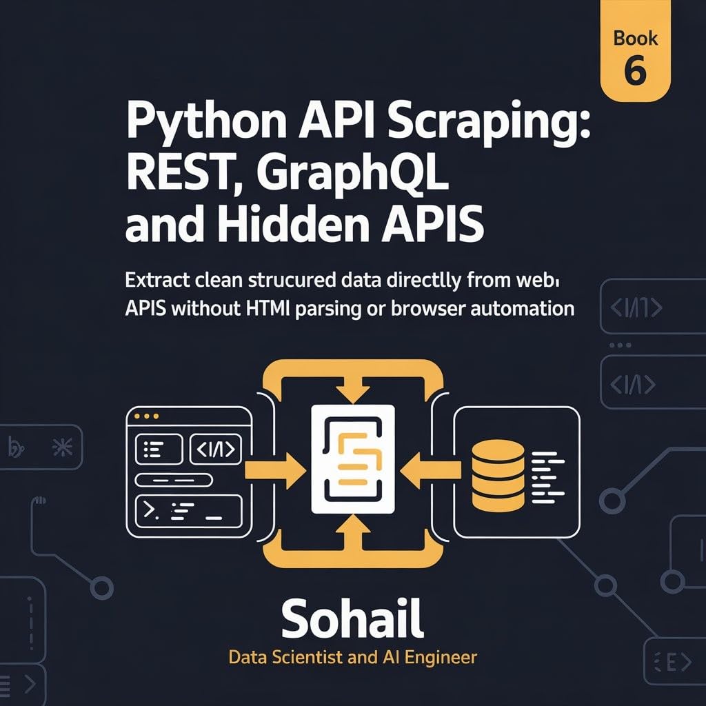 capítulo por capítulo baixar Python API Scraping: REST, GraphQL and Hidden APIs: Extract Clean Structured Data Directly from Web APIs Without HTML Parsing or Browser Automation (The... Mastery Series Book 6) (English Edition)