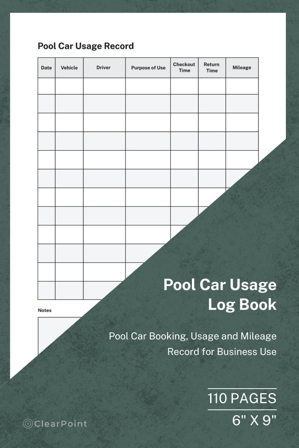 Pool Car Usage Log Book: Booking, Mileage and Driver Record | 110 Pages | 6 × 9 Format: Pool Car Tracking for Shared Business Vehicles baixar o livro de graça