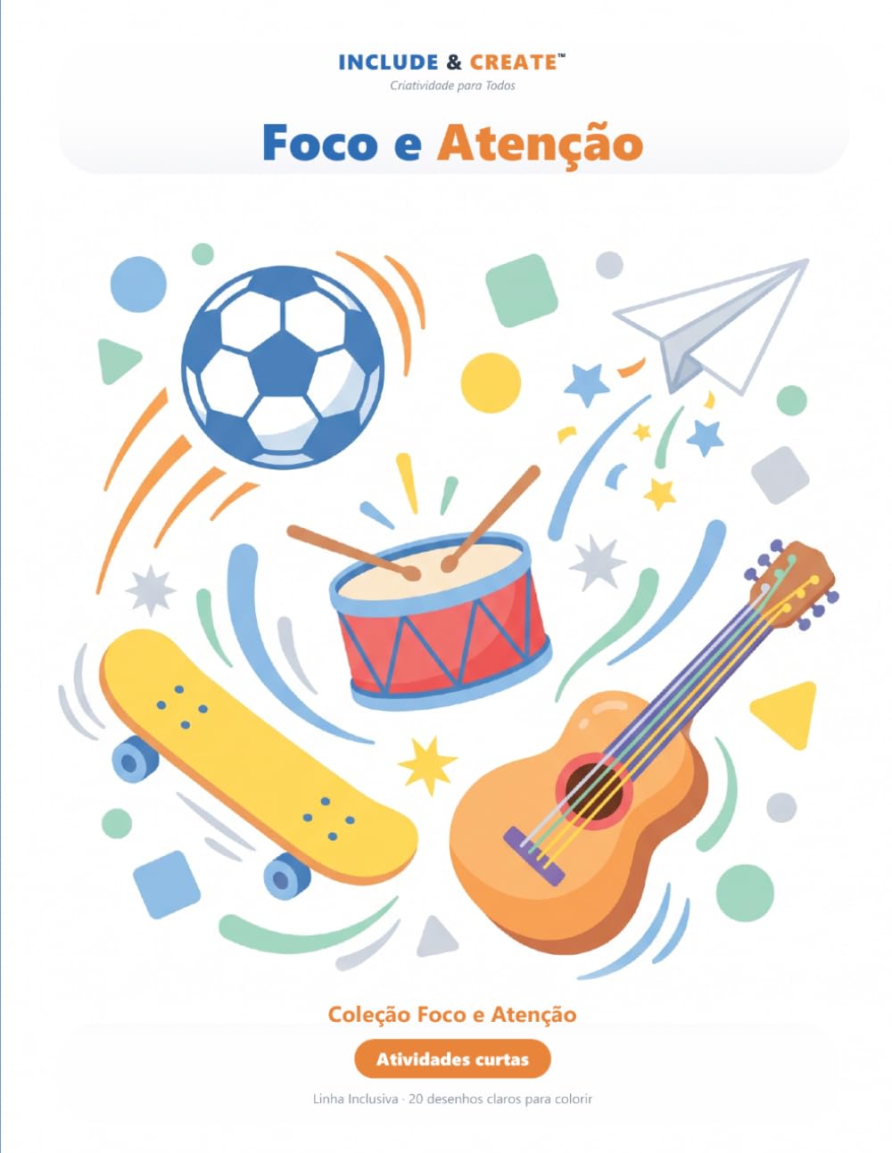 ler totalmente Foco e Atenção: Padrões para colorir que treinam o foco — pensado para crianças com TDAH (Portuguese Edition)