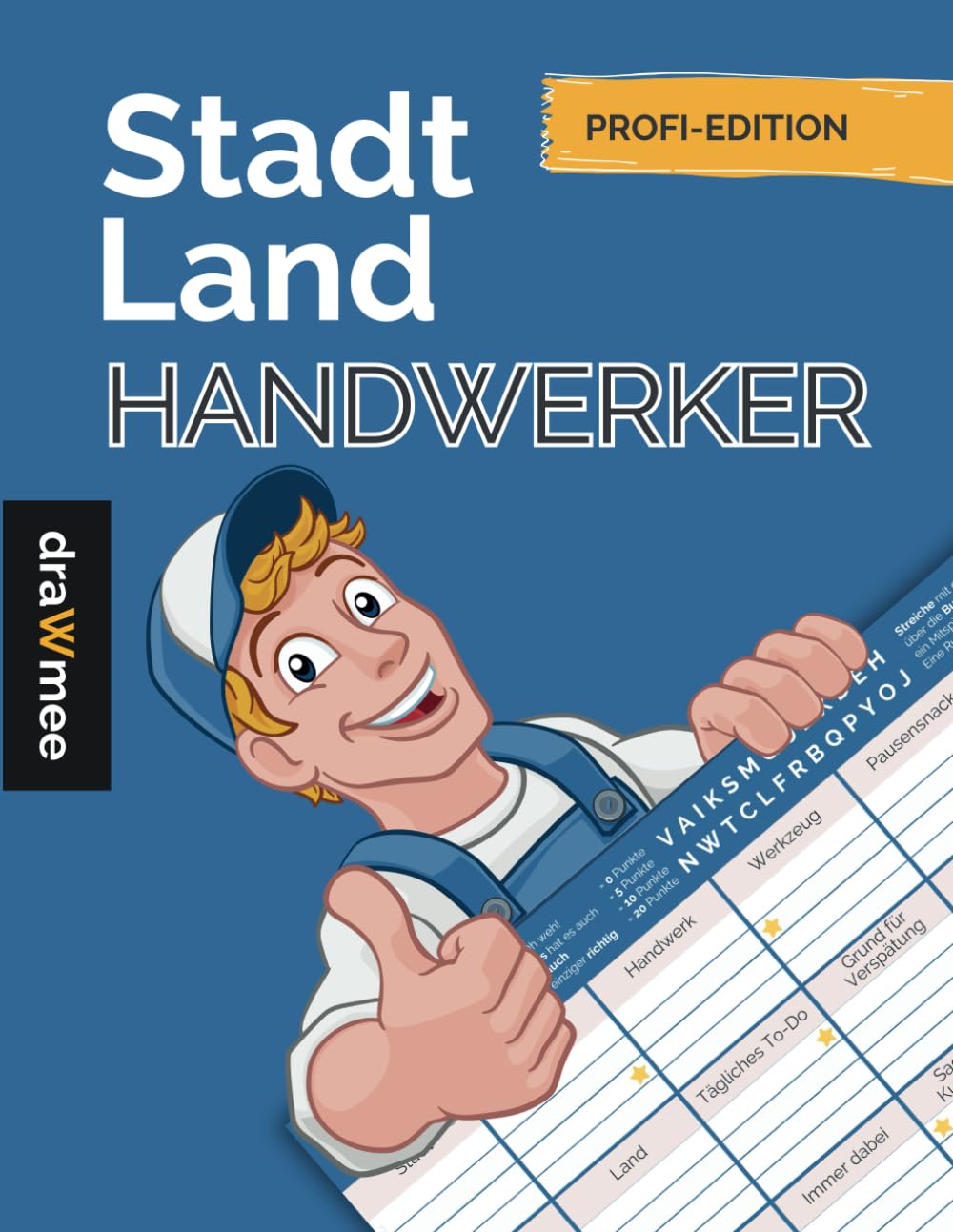 Stadt Land Handwerker - Quiz Geschenk für Maler, Elektriker, Maurer, Fliesenleger uvm.: Spielblock mit 35 Blatt Din-A4 (Seiten zum Ausschneiden) (German Edition) baixar livro de graça