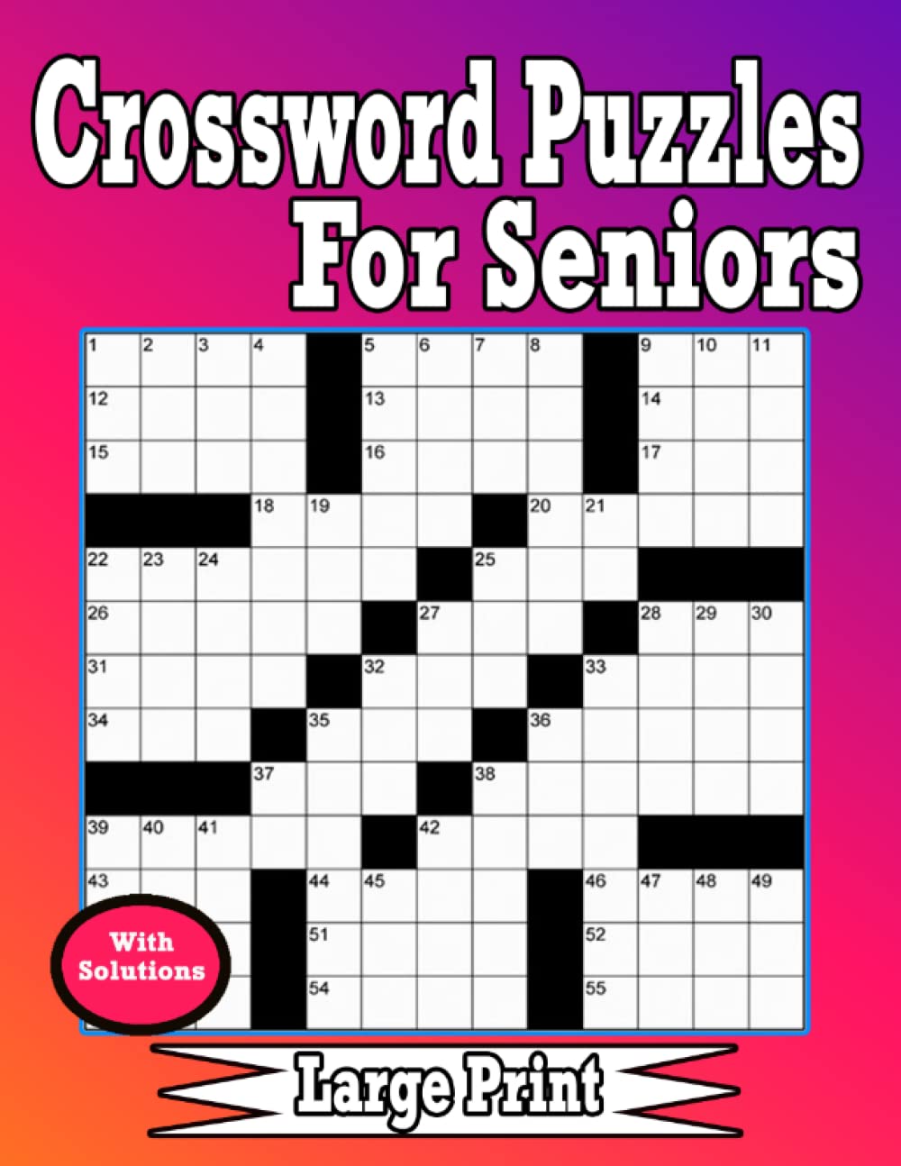 Crossword Puzzles For Seniors Large Print: 90+ Easy-Medium Crossword Puzzle Book With Solution For Seniors, Men, And Women । This puzzle book is suitable for seniors who enjoy puzzles. baixar livro de graça