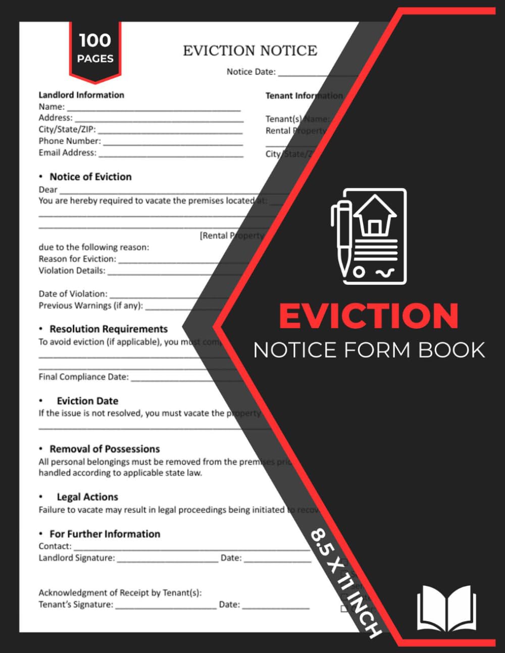 Eviction Notice Form Book: Landlord to Tenant Notice to Quit | Templates & Legal Guidelines for Landlords to Comply with State Laws baixar livro de graça