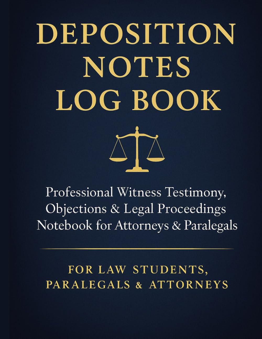 capítulo por capítulo baixar Deposition Notes Log Book: Organized Deposition Summary, Witness Notes & Legal Proceedings Workbook for Attorneys & Paralegals