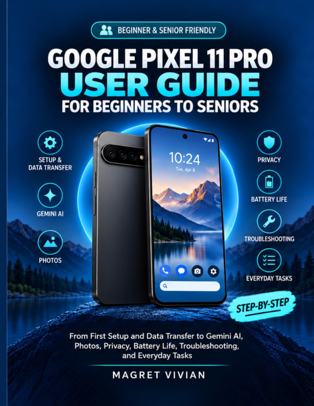 Google Pixel 11 Pro User Guide for Beginners to Seniors: From First Setup and Data Transfer to Gemini AI, Photos, Privacy, Battery Life, Troubleshooting, and Everyday Tasks baixar o livro de graça