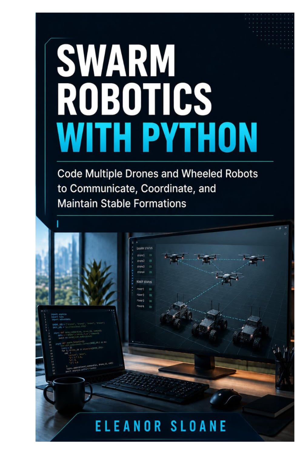 Swarm Robotics with Python: Code Multiple Drones and Wheeled Robots to Communicate, Coordinate, and Maintain Stable Formations baixar o livro de graça