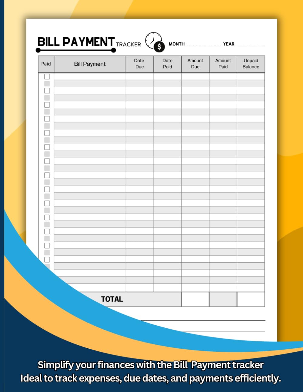 BILL PAYMENT TRACKER: Monthly Bill Payment Checklist to do Budgeting for Home or Small Business. 8.5"x11" / 104 pages. baixar o livro de graça