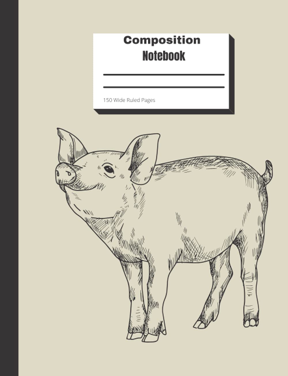 Composition Notebook: 150 Wide Ruled Pages Pig, Farm, Vintage Journal, Writing, School, Homework baixar o livro de graça