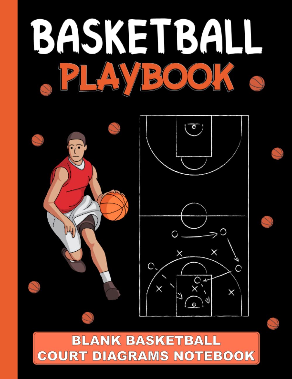 ler totalmente Basketball Playbook: Coaches and players can use these diagrams to draft plays, drills, strategies and scouts to enhance their skills.